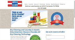 Desktop Screenshot of americancleanersaustin.com